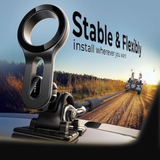 Lisen - Car Holder (YL0224050011) - Magnetic for Air Vent, Dashboard, 360° Rotation, Secure Fit, Magnetic Grip - Black