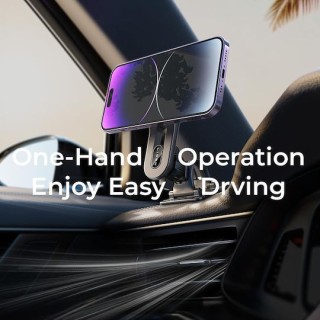 Lisen - Car Holder (YL0224050011) - Magnetic for Air Vent, Dashboard, 360° Rotation, Secure Fit, Magnetic Grip - Black
