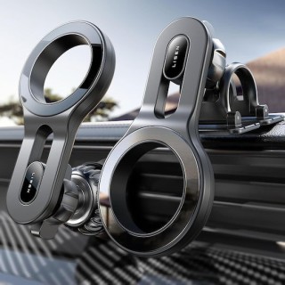 Lisen - Car Holder (YL0224050011) - Magnetic for Air Vent, Dashboard, 360° Rotation, Secure Fit, Magnetic Grip - Black