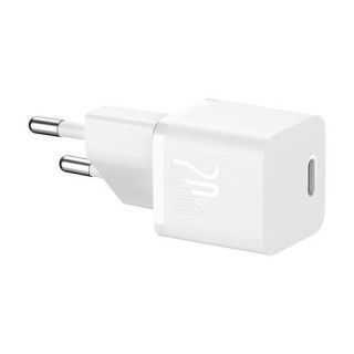 Baseus - Wall Charger (CCGN050102) - GaN, Type-C, Fast Charging, 20W - White