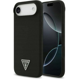 Guess - Silicone Triangle Logo MagSafe (GUHMP17MSCTRLMK) - iPhone 17 Air - Black