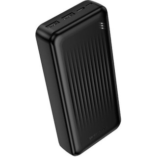 Borofone - Power Bank (BJ78A) - 2 x USB, USB-C, Micro-USB, LED Indicator, 20000mAh - Black