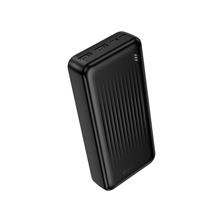 Borofone - Power Bank (BJ78A) - 2 x USB, USB-C, Micro-USB, LED Indicator, 20000mAh - Black