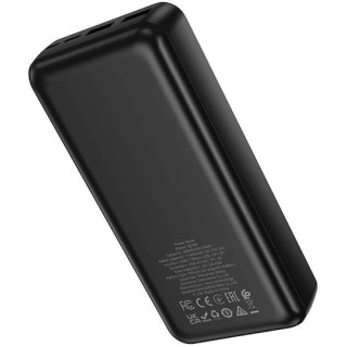 Borofone - Power Bank (BJ78A) - 2 x USB, USB-C, Micro-USB, LED Indicator, 20000mAh - Black