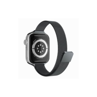 Techsuit - Watchband (W034) - Apple Watch 1/2/3/4/5/6/7/8/9/10/11/SE/SE 2/SE 3/Ultra/2/3 (42/44/45/46/49mm) - Black
