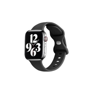 Techsuit - Watchband (W031) - Apple Watch 1/2/3/4/5/6/7/8/9/10/11/SE/SE 2/SE 3/Ultra/2/3 (42/44/45/46/49mm) - Black
