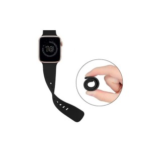 Techsuit - Watchband (W031) - Apple Watch 1/2/3/4/5/6/7/8/9/10/11/SE/SE 2/SE 3/Ultra/2/3 (42/44/45/46/49mm) - Black