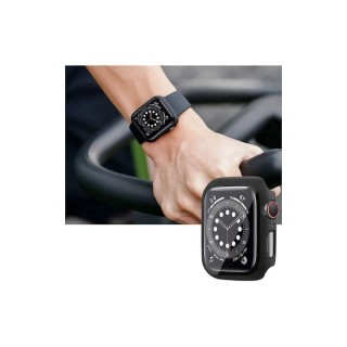 Techsuit - Watchband (W031) - Apple Watch 1/2/3/4/5/6/7/8/9/10/11/SE/SE 2/SE 3/Ultra/2/3 (42/44/45/46/49mm) - Black