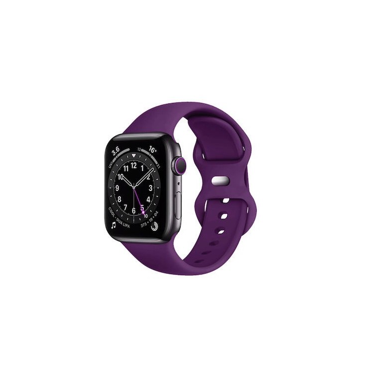 Techsuit - Watchband (W031) - Apple Watch 1/2/3/4/5/6/7/8/9/10/11/SE/SE 2/SE 3 (38/40/41/42mm) - Dark Purple