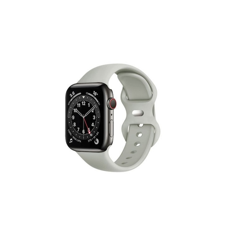 Techsuit - Watchband (W031) - Apple Watch 1/2/3/4/5/6/7/8/9/10/11/SE/SE 2/SE 3 (38/40/41/42mm) - Gray