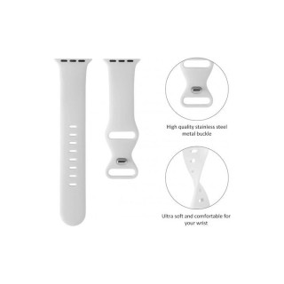 Techsuit - Watchband (W031) - Apple Watch 1/2/3/4/5/6/7/8/9/10/11/SE/SE 2/SE 3 (38/40/41/42mm) - Gray