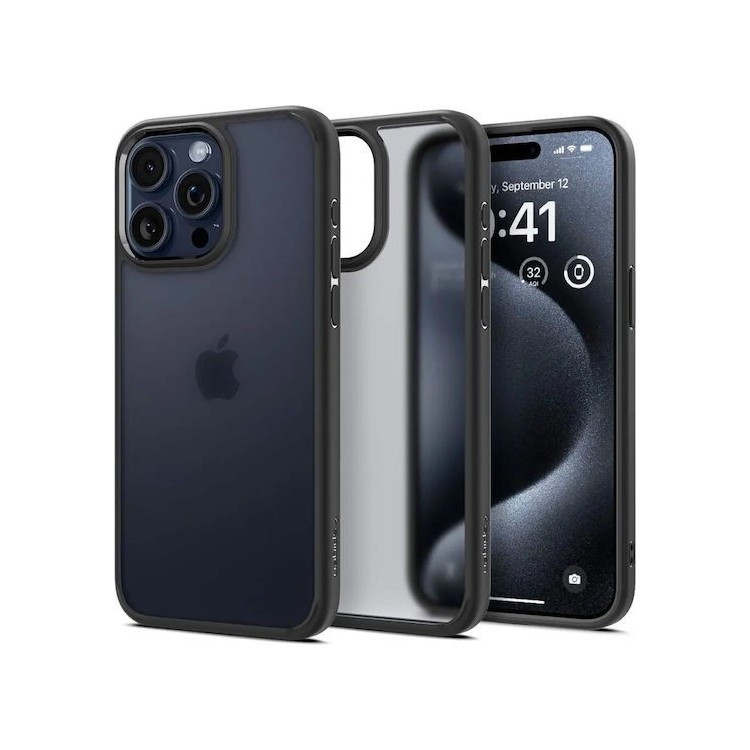 Spigen - Ultra Hybrid - iPhone 15 Pro - Frost Black
