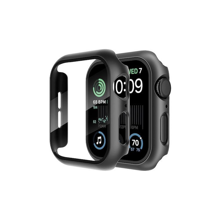 Techsuit - Defense360 Pro + Screen Protector - Apple Watch 4 / 5 / 6 / SE (40mm) - Black