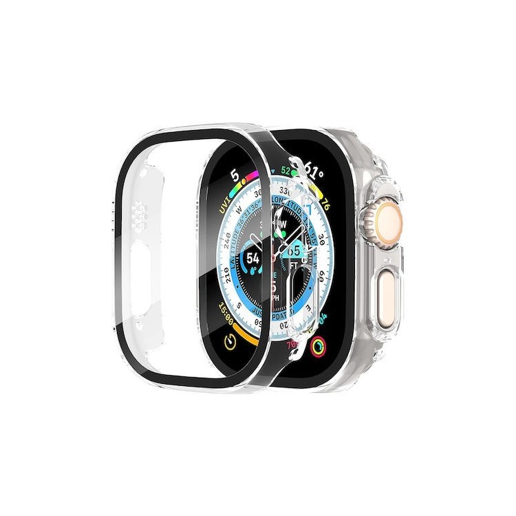 Techsuit - Defense360 Pro + Screen Protector - Apple Watch Ultra / Ultra 2 / Ultra 3 - Clear