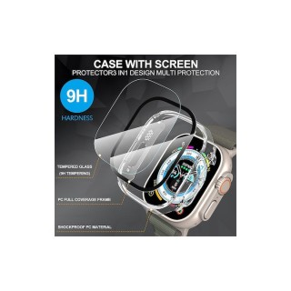 Techsuit - Defense360 Pro + Screen Protector - Apple Watch Ultra / Ultra 2 / Ultra 3 - Clear