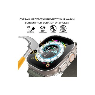 Techsuit - Defense360 Pro + Screen Protector - Apple Watch Ultra / Ultra 2 / Ultra 3 - Clear