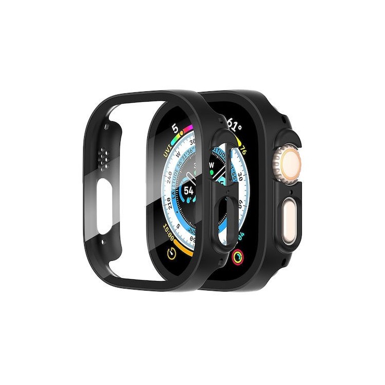 Techsuit - Defense360 Pro + Screen Protector - Apple Watch Ultra / Ultra 2 / Ultra 3 - Black