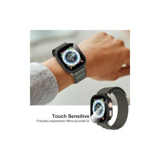 Techsuit - Defense360 Pro + Screen Protector - Apple Watch Ultra / Ultra 2 / Ultra 3 - Black