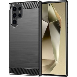 Techsuit - Carbon Silicone - Samsung Galaxy S24 Ultra - Black