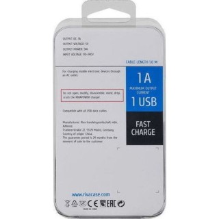 RIVAPOWER VA 4111 BD1 Wall Charger AC 1USB x 1A +m VA4111BD1