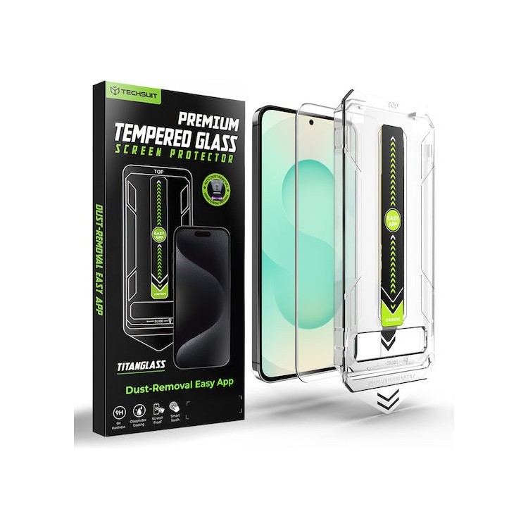 Techsuit -  TitanGlass CrystalHD - Samsung Galaxy S26 Plus - Clear