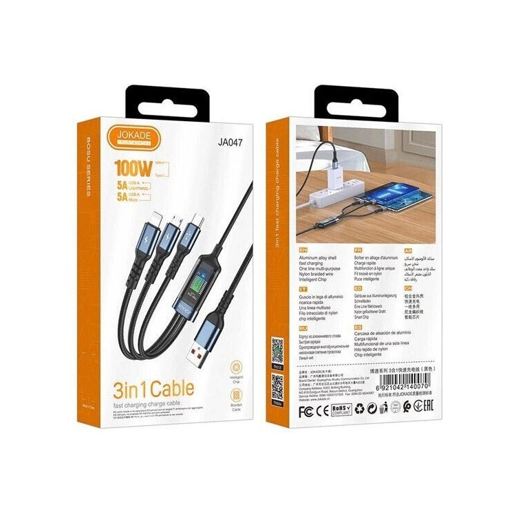 Jokade USB-A to Lightning Cable 1.2m