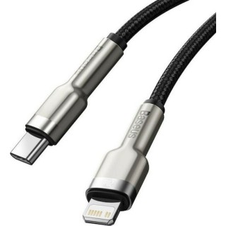 Baseus - Data Cable Cafule Series Metal (CATLJK-B01) - Type-C to Lightning, 20W, 2m - Black