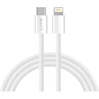 Lito - Data Cable (LD04CL) - Type-C to Lightning, Fast Charging 27W, 1m - White