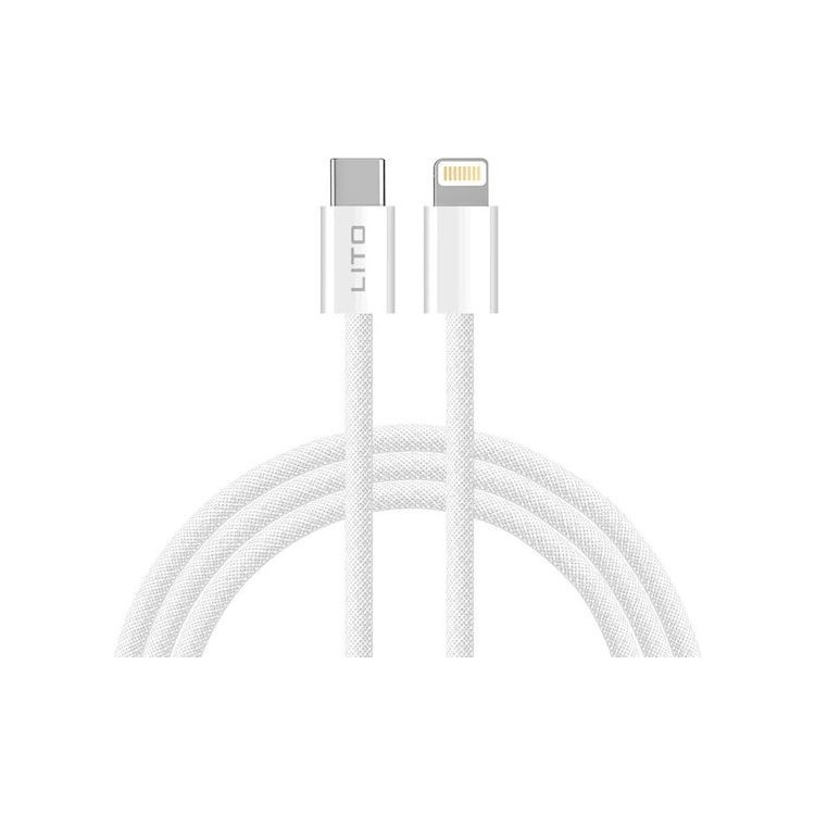 Lito - Data Cable (LD04CL) - Type-C to Lightning, Fast Charging 27W, 1m - White