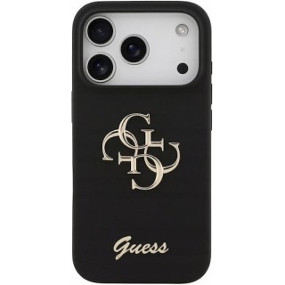 Guess - Silicone Big 4G Script  - iPhone 17 Pro - Black