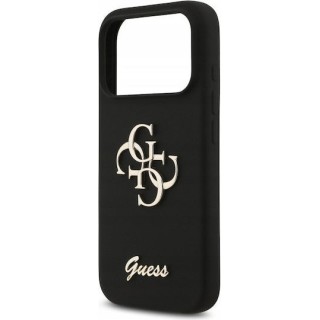 Guess - Silicone Big 4G Script  - iPhone 17 Pro - Black
