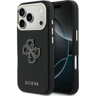 Guess - Hardcase Resin Logo  - iPhone 17 Pro Max - Black