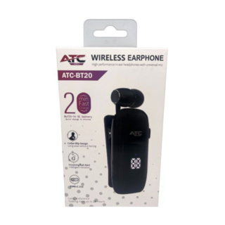 ATC BT20 Bluetooth Handsfree Πέτου Μαύρο