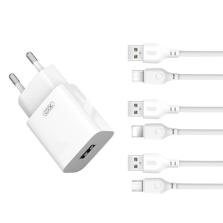 XO L99 Φορτιστής Τοίχου USB-A 12W Λευκός
