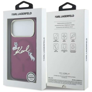 Karl Lagerfeld Choupette Script Logo MagSafe iPhone 18 Pro