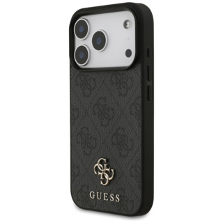 Guess 4G Small Logo MagSafe Θήκη iPhone 18 Pro/17 Pro Μαύρη