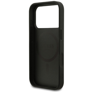 Guess 4G Small Logo MagSafe Θήκη iPhone 18 Pro/17 Pro Μαύρη