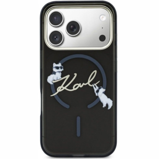 Karl Lagerfeld Script Logo MagSafe Θήκη iPhone 18 Pro Μαύρη