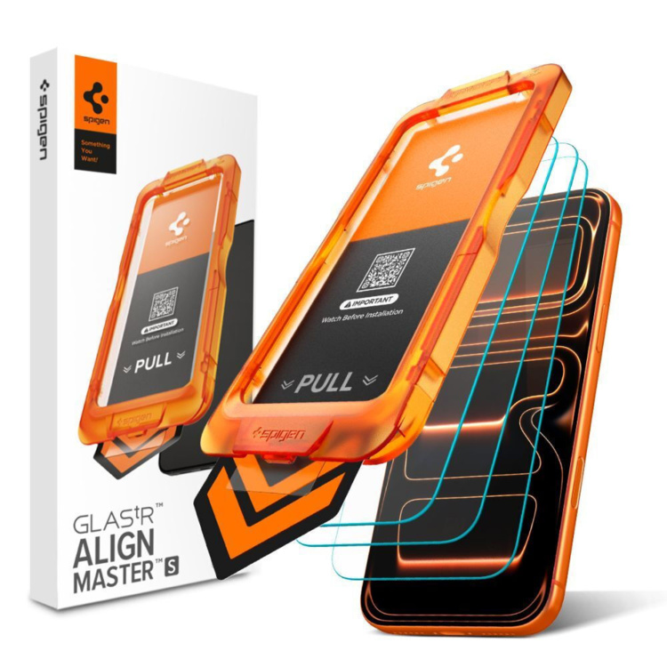 Spigen AlignMaster S 0.25mm Tempered Glass 3τμχ iPhone