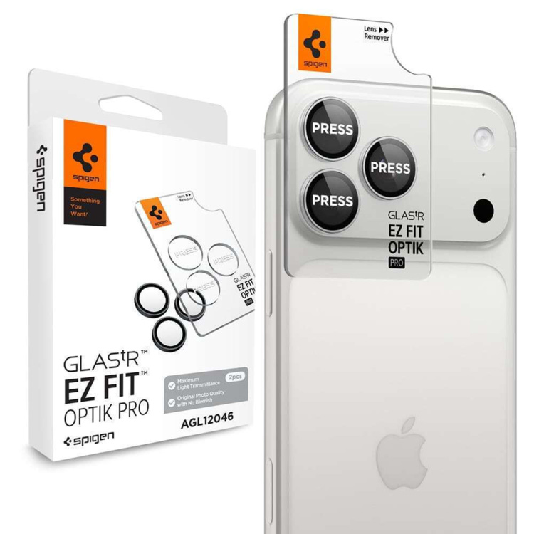 Spigen Glas.tR Optik Pro για iPhone 18 Pro/Max - Ασημί