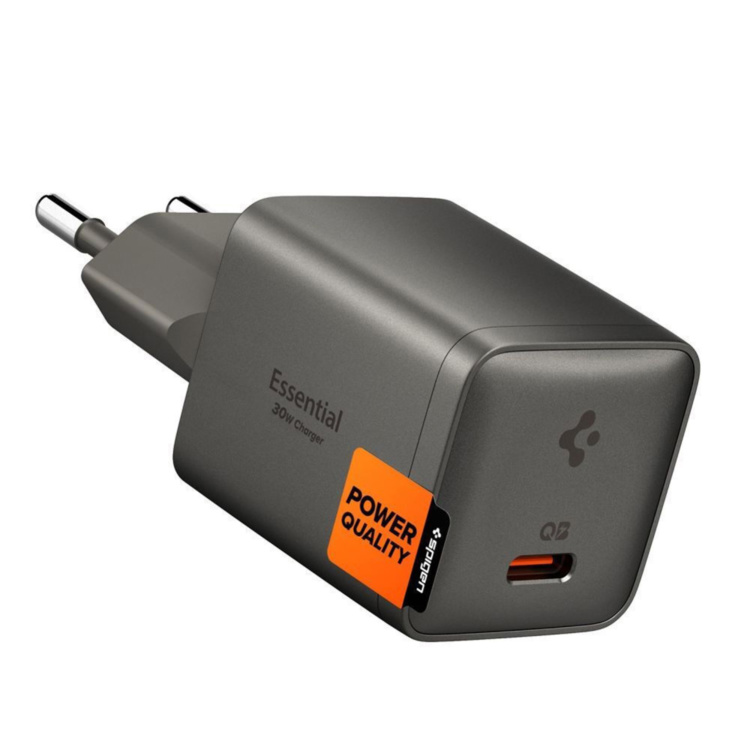 Spigen GaN Φορτιστής Τοίχου USB-C 30W Gunmetal