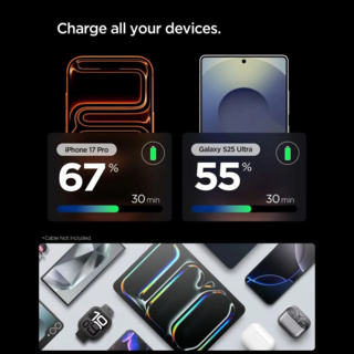 Spigen GaN Φορτιστής Τοίχου USB-C 30W Gunmetal