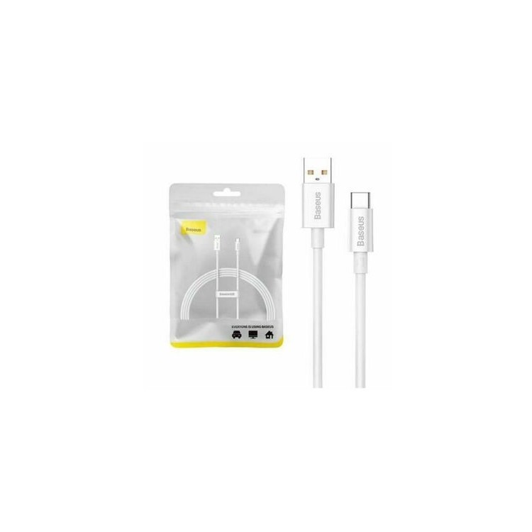 Baseus Καλώδιο USB-A σε USB-C 100W 1.5m Λευκό