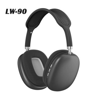 Leewello Ασύρματα Bluetooth Over Ear Ακουστικά με 10 ώρες Λειτουργίας LW-90 ΜΑΥΡΑ 106010